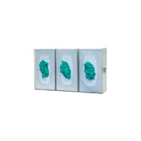 GL300-1214 Glove Box Dispenser, Triple, Semi-Transparent, 1/EA