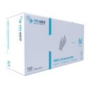 PM6-5006N PrimaTouch Medical Clear Vinyl Glove, Powder-Free, Small, 150EA/BX