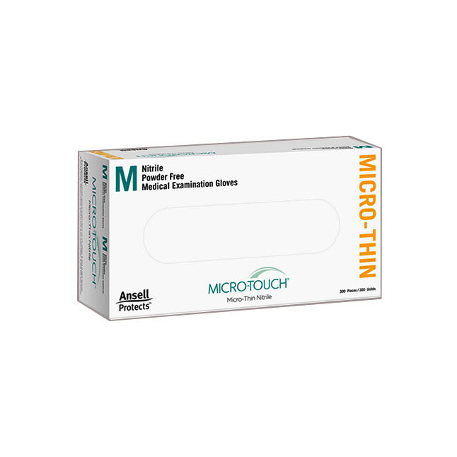 AN6034314 Micro-Touch Micro-Thin Nitrile Examination Glove, Blue, XL, 300EA/BX
