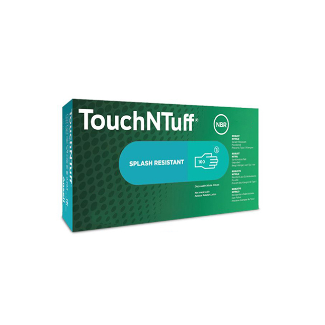 AN92-600L TouchNTuff Protective Glove, Nitrile, Large, L240mm, Green, 100EA/BX