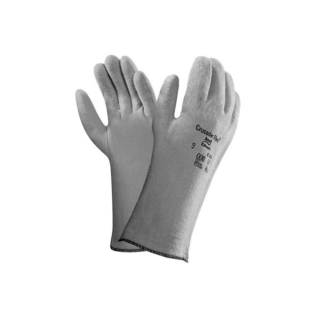 AN42-474 Crusader Flex Protective Glove, Nitrile Coating, Size 10, L14" Grey, 2EA/BX