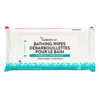 BTMWPMS Cardinal Health Bathing Wipes, Medium, Fragrance Free, 20 x 20 cm (7.8 x 7.8 in.), 192EA/BX