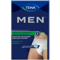 81920 TENA Men Protective Underwear, Super Plus Absorbency, L/XL, 44" to 64", 56EA/BX