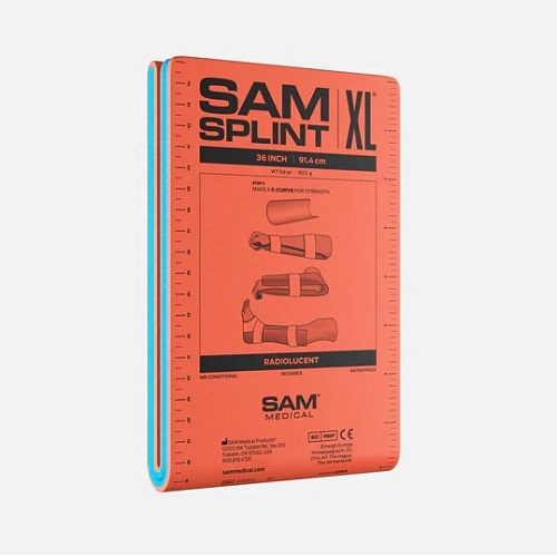 SP508-OB-EF SAM Splint, Blue/Orange, O/B 36IN XLRG, 1/EA