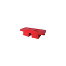 F6505 Walking Heel, Junior, Depth 1.9" W4.3" x H1" Red, 1/EA