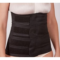 3853712L Unisex Multi-Flap Waistbinder, Three Flap, Black, 12", L, 1/EA