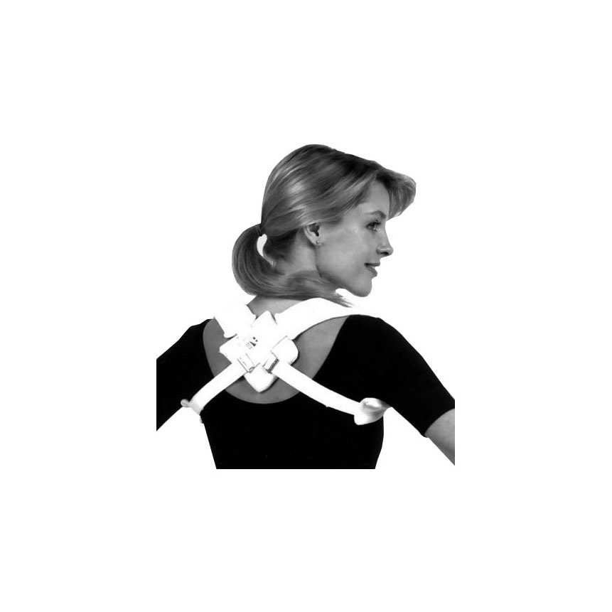 F9362 Clavicle Support, 1" Polypropylene Strap, Medium, White, 1/EA