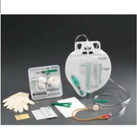 C800065C Lubricath Urine Meter Foley Trays with 16FR. Hydrophilic-Coated Catheter, 2500mL, 10EA/BX