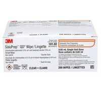 3M10102 SoluPrep Quarter Dose Wipe, 200EA/BX