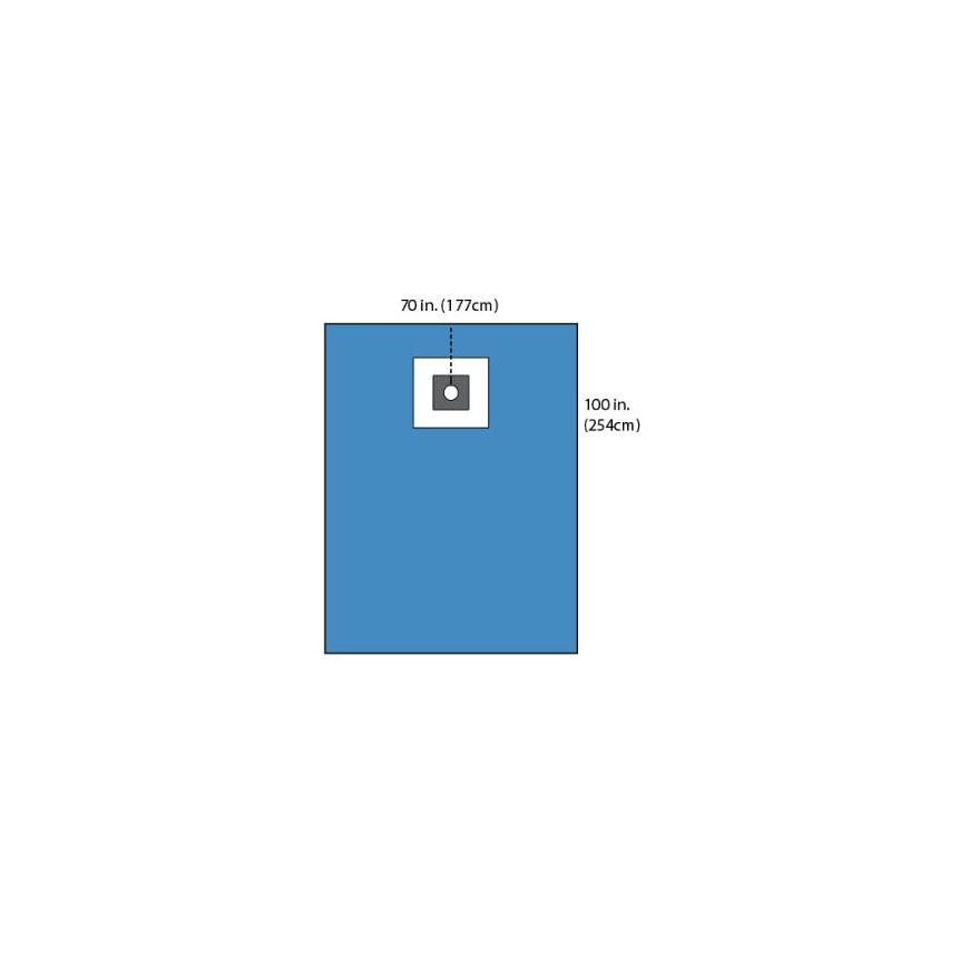C2346 Cardinal Health Central Line Sheet, 70x100", 20EA/BX