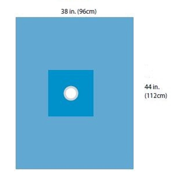 A29458 Brachial Angiography Drape, 38x44", 40EA/BX
