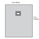D1030 Aperture Drape, Sterile, 33x51", 10EA/BX