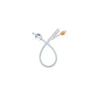 AS42020S AMSure Foley Catheter, Silicone, 30cc Balloon, Straight Tip, 20Fr, 10EA/BX