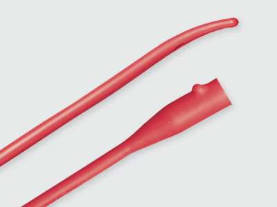C120614 Urethral Catheter, Two Drainage Eyes, OD 14Fr, 12EA/BX