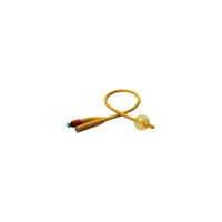 AS42024 AMSure Foley Catheter, Silicone-Coated Latex, 2-Way, 30cc, Straight Tip, 24Fr, 10EA/BX