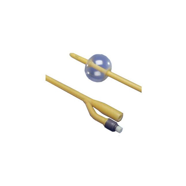 C123514 Bardia Foley Catheter, 2-Way Silicone Elastomer With 5cc Balloon, 14Fr, 10EA/BX
