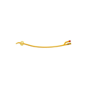 RUS3183-18 pureGOLD Indwelling Catheter, Coude/Tiemann Foley, PTFE Coated, 30cc Balloon, 2-Way, L16" OD 18Fr, Gold, 10EA/BX