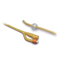Z1416C Dover Silicone Elastomer Coated Latex Foley Catheters, 30 cc, 2-Way, Coudé Tip, Hydrogel, 16 Fr, 12EA/BX