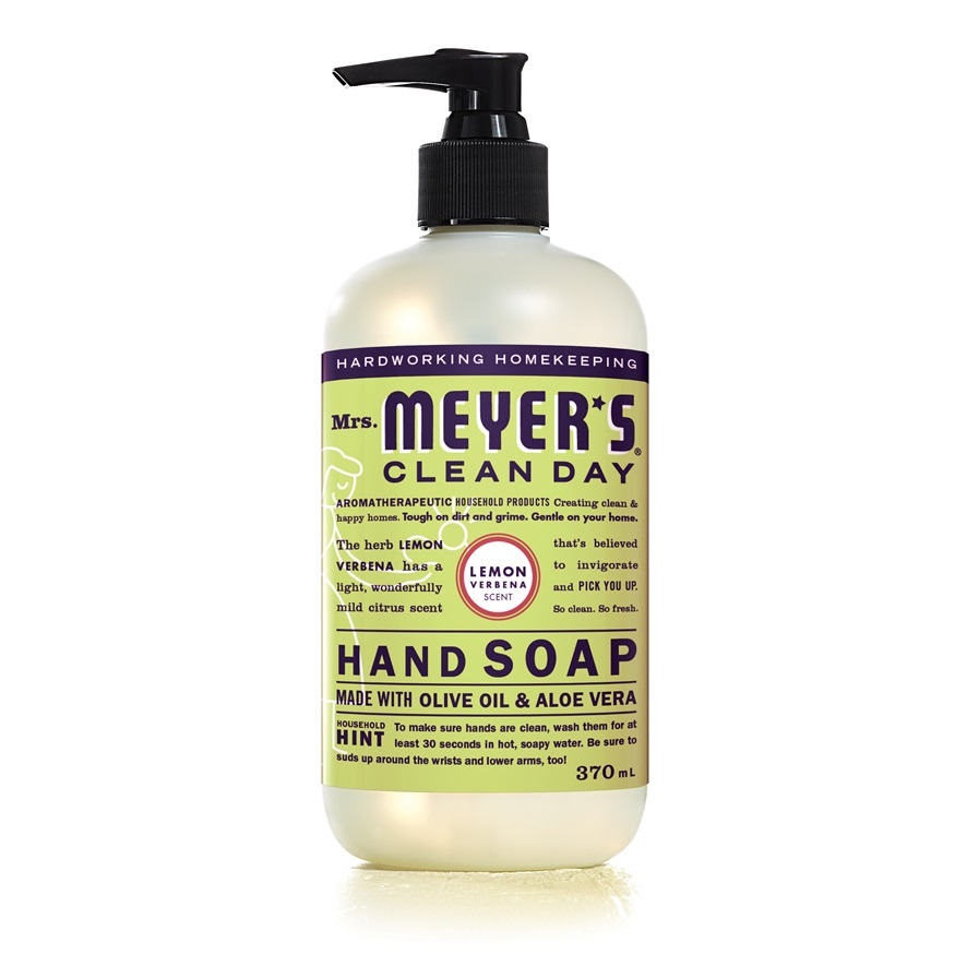SCJ685206 Mrs. Meyers Hand Soap, Lemon, 370mL, 6EA/BX