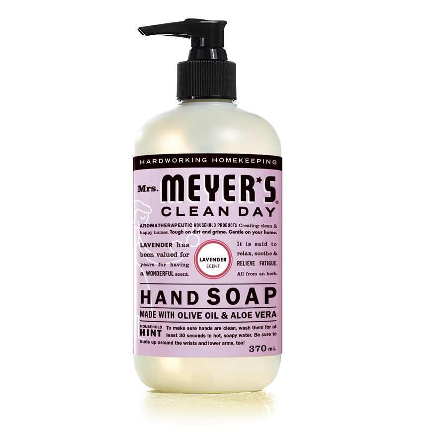 SCJ685205 Mrs. Meyers Hand Soap, Lavender, 370mL, 6EA/BX