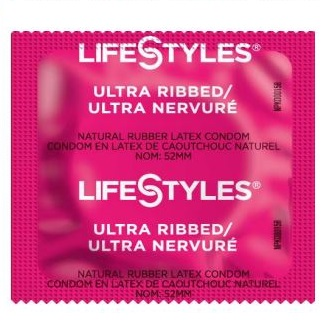 AN5600 LifeStyles Condoms, Ultra Ribbed, 144EA/BX