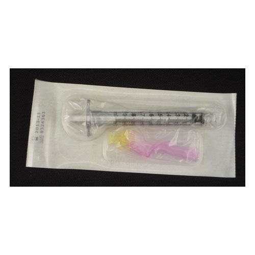BD305789 Eclipse Luer-Lok Syringe with Needle, 27GA x 0.5", 1mL, 50EA/BX