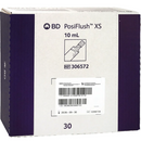 BD306572 PosiFlush XS Saline Filled Flush Syringe, 10mL, 30EA/BX