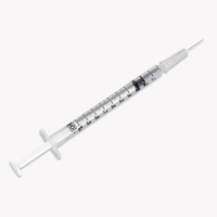 BD309623 BD Luer Slip Tip Syringe with Detachable Needle, 27GA x 0.5", 100EA/BX