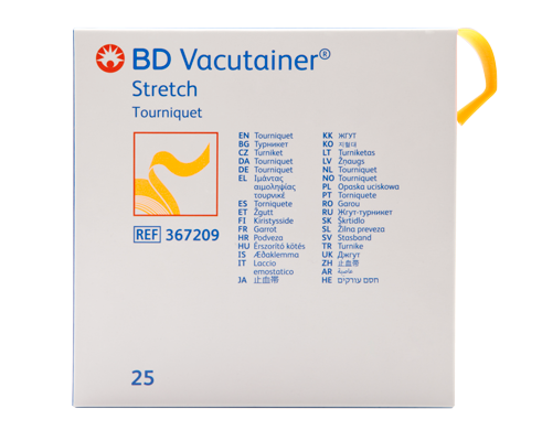 BD367209 - BD Vacutainer Single Use Tourniquet, Orange 25EA/BX