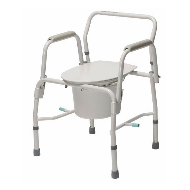 CPAT0009D Commode, Drop Arm, with Lid, 1/EA