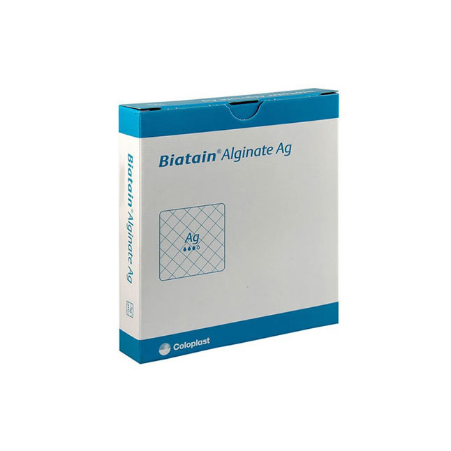 COL3760 Biatain Alginate Ag Dressing, 4" x 4", 10EA/BX