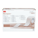 3M1533-1 Micropore Surgical Tape, Tan, 1" x 10yd 12EA/BX