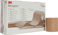 3M1533-2 Micropore Surgical Tape, Tan, 2"x 10yd 6EA/BX