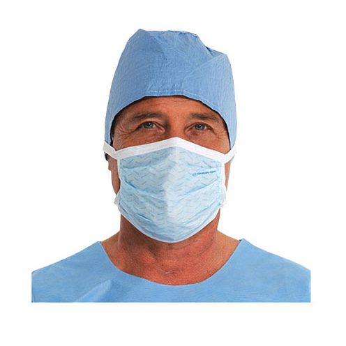 AT71035 - Secure-Gard Surgical Mask with Vertical Ties, Blue 50EA/BX