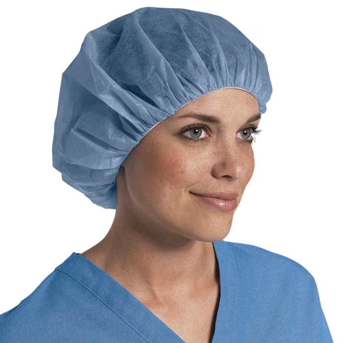 A3474 - Bouffant Cap 24", Premium, Blue with assorted pattern 75EA/BX