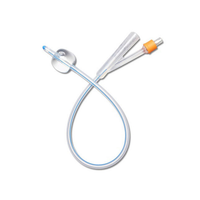 RUS170605140 - Indwelling Catheter, Foley, Silicone, 5cc Balloon, Latex-Free, 14Fr, 10EA/BX