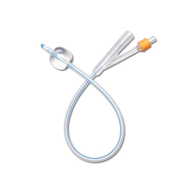 RUS170605140 - Indwelling Catheter, Foley, Silicone, 5cc Balloon, Latex-Free, 14Fr, 10EA/BX