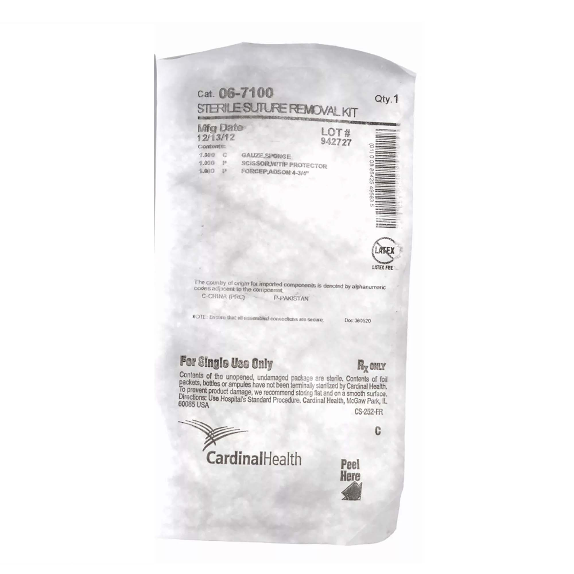 06-7100 - Suture Removal Kit, 50EA/CA