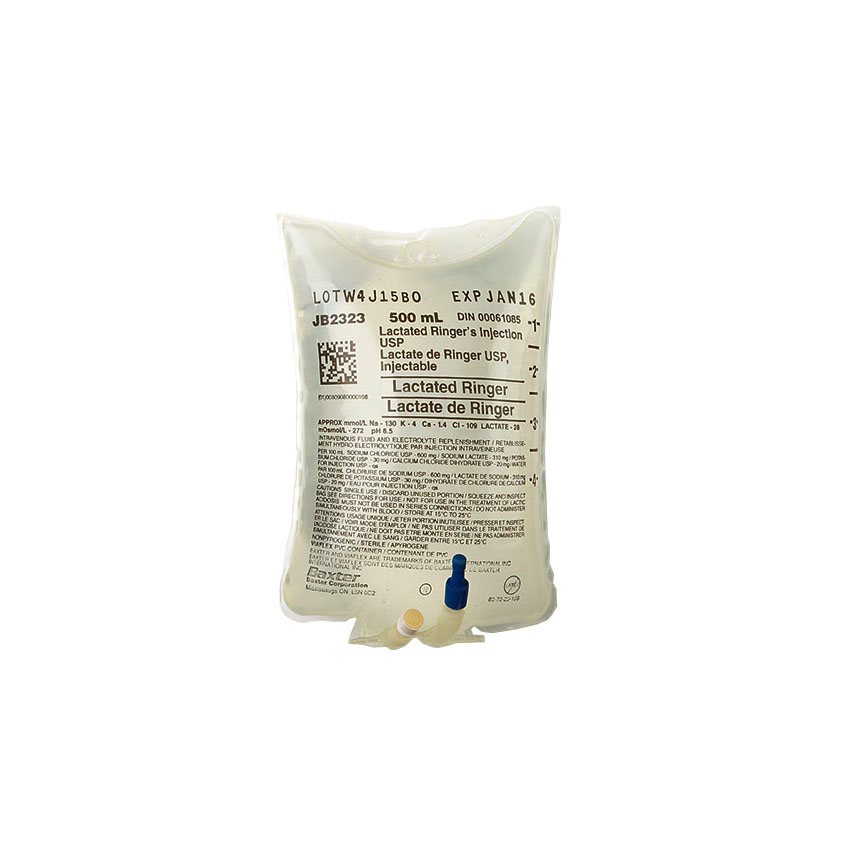 BAXJB2323 - Lactated Ringer’s Injection Solution, 500mL, 24EA/CA