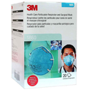 3M1860 Particulate Respirator and Surgical Mask, N95, Cone-Moulded, Teal, Regular, 20EA/BX