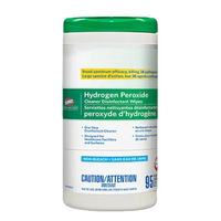 CL01456 - Clorox Healthcare Hydrogen Peroxide Cleaner Disinfecting Wipes, 9" x 6.75" 95SH/CAN