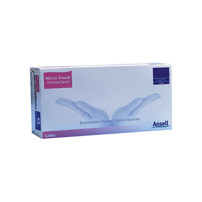 Ansell Micro-Touch DermaClean Examination Glove, Cream, 100EA/BX