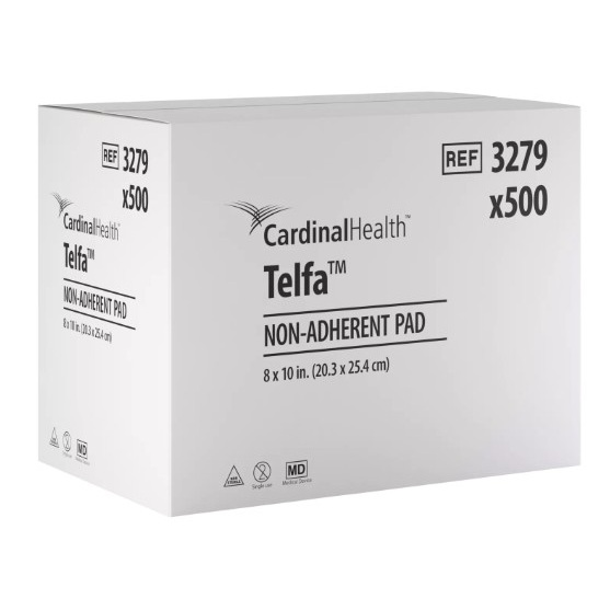 Z3279 Telfa Ouchless Non-Adherent Dressing Gauze Pad, Non-Sterile, 10" x 8" 125EA/BX