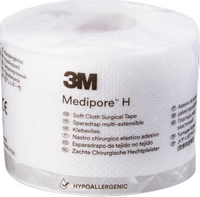 3M2862 Medipore H Surgical Tape, Soft Cloth, 2" x 10yd, 12EA/BX