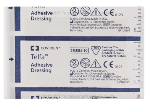 Z6017 Telfa Ouchless Adhesive Dressing Gauze Pad, 2" x 3", 100EA/BX