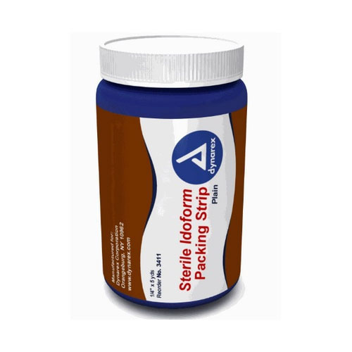 JJH5030 Dynarex Iodoform Packing Strip, 0.25" 1/EA
