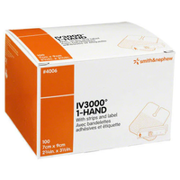 SN4006 IV3000 1-Hand Catheter Dressing, 7cm x 9cm 100EA/BX