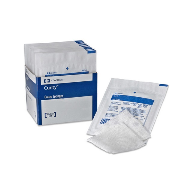 Z2438 Curity Premium Woven Gauze Sponge, 32-Ply, 4" x 3.5" 100EA/BX