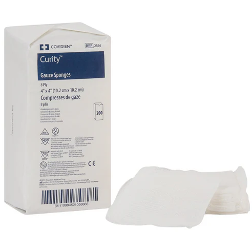 Z6318 Curity Premium Woven Gauze Sponge, 8-Ply, 4" x 4" 1/EA