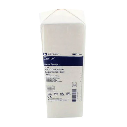 Z6939 Curity Premium Woven Gauze Sponge, 12-Ply, 4" x 4" 10EA/PK